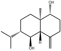 1BETA,6ALPHA-二羟基-4(14)-桉叶烯 结构式