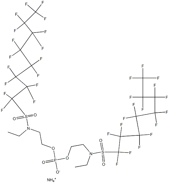 二(N-乙基,N-2-羟乙基辛基磺酰胺)膦酸酯铵 结构式