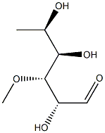 6-Deoxy-3-O-methyl-D-allose 结构式