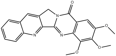 Quino[2,3:3,4]pyrrolo[2,1-b]quinazolin-11(13H)-one,  7,8,9-trimethoxy- 结构式