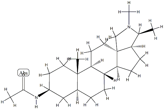 N-Acetyl-5α-conanin-3β-amine 结构式