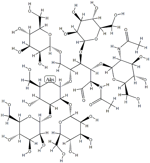 mannosyl(5)-N-acetyl(2)-glucose 结构式