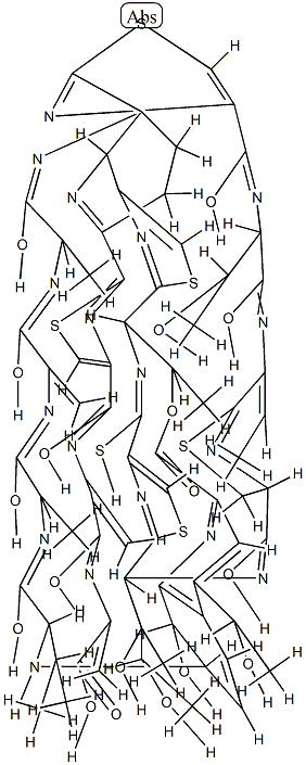 (5S)-26'-Deoxo-5,28-dihydro-23-hydroxy-26'-thioxo-23-deaminosiomycin A 结构式