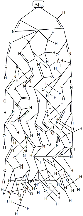 (5S)-26'-Deoxo-5,28-dihydro-22-methoxycarbonyl-22-de(carbamoyl)-26'-thioxosiomycin A 结构式