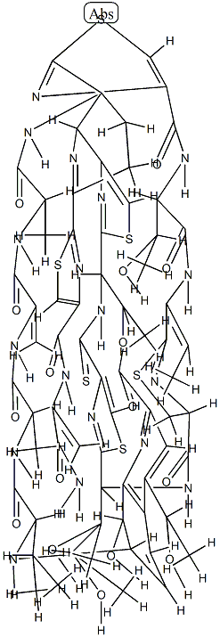 (5S)-26'-Deoxo-5,28-dihydro-26'-thioxo-21-de(1-carbamoylethenyl)siomycin A 结构式