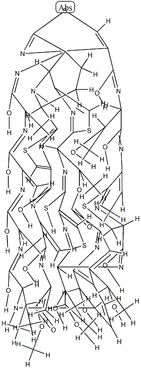 (5S)-26'-Deoxo-22-de(carbamoyl)-22-methoxycarbonyl-1',2',5,28-tetrahydro-26'-thioxosiomycin A 结构式