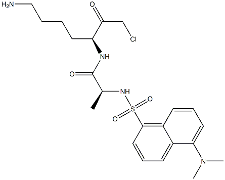 dansylalanyllysine chloromethyl ketone 结构式