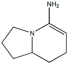 5-Indolizinamine,1,2,3,7,8,8a-hexahydro-(9CI) 结构式