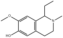 6-Isoquinolinol,1-ethyl-1,2,3,4-tetrahydro-7-methoxy-2-methyl-(9CI) 结构式