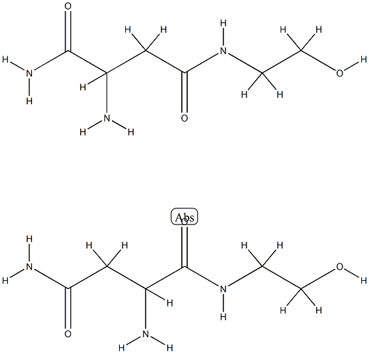 聚(2-羟乙基)-DL-天冬酰胺 结构式