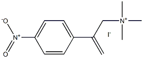 (2-(4-NITROPHENYL)ALLYL)TRIMETHYLAMMONIUM IODIDE) 结构式