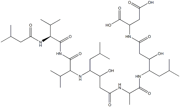 pepstatyl, Asp- 结构式