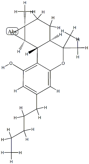 1 alpha,2 alpha-epoxyhexahydrocannabinol 结构式