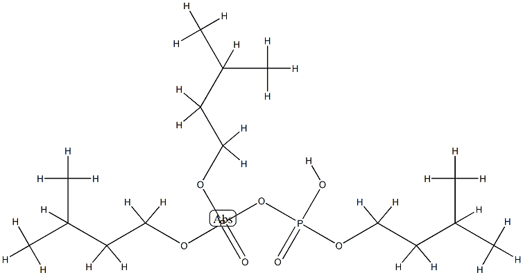 Diphosphoric acid α-hydrogen α,β,β-tris(3-methylbutyl) ester 结构式