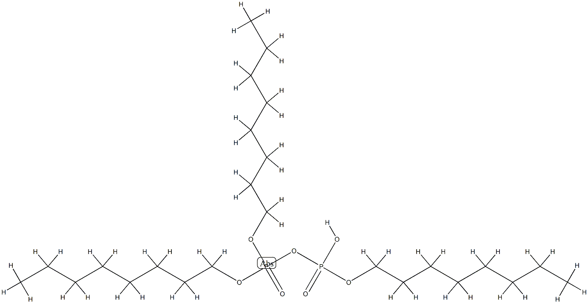 Diphosphoric acid α-hydrogen α,β,β-trioctyl ester 结构式