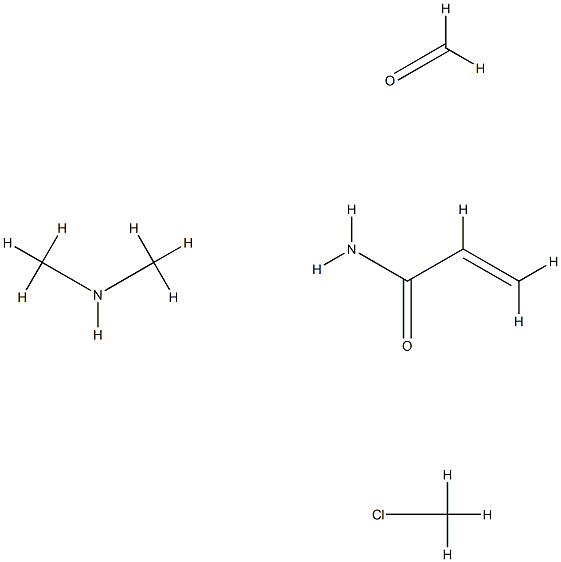 2-Propenamide, homopolymer, reaction products with chloromethane, dimethylamine and formaldehyde 结构式