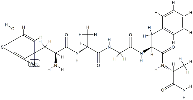 enkephalin, Cys(2)-CysNH2(5)- 结构式