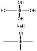 Silicic acid (H4SiO4), disodium salt, reaction products with chlorotrimethylsilane 结构式