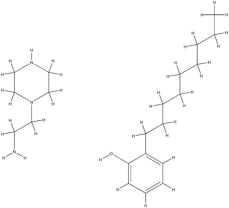 NONYLPHENYL COMPD. WITH 1-PIPERAZINEETHANAMINE 结构式