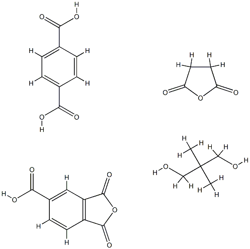 1,4-Benzenedicarboxylic acid, polymer with 1,3-dihydro-1,3-dioxo-5-isobenzofurancarboxylic acid, dihydro-2,5-furandione and 2,2-dimethyl-1,3-propanediol 结构式