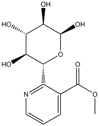 α-D-Glucopyranose 6-(3-pyridinecarboxylate) 结构式