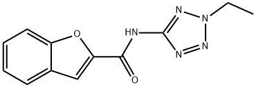 2-Benzofurancarboxamide,N-(2-ethyl-2H-tetrazol-5-yl)-(9CI) 结构式