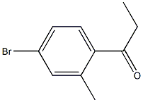 1-(4-溴-2-甲基苯基)丙-1-酮 结构式