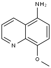 8-甲氧基喹啉-5-胺 结构式