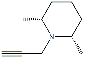 Piperidine, 2,6-dimethyl-1-(2-propynyl)-, (2R,6S)-rel- (9CI) 结构式