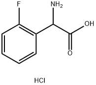 DL-2-氟苯甘氨酸盐酸盐 结构式