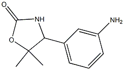 2-Oxazolidinone,4-(3-aminophenyl)-5,5-dimethyl-(9CI) 结构式