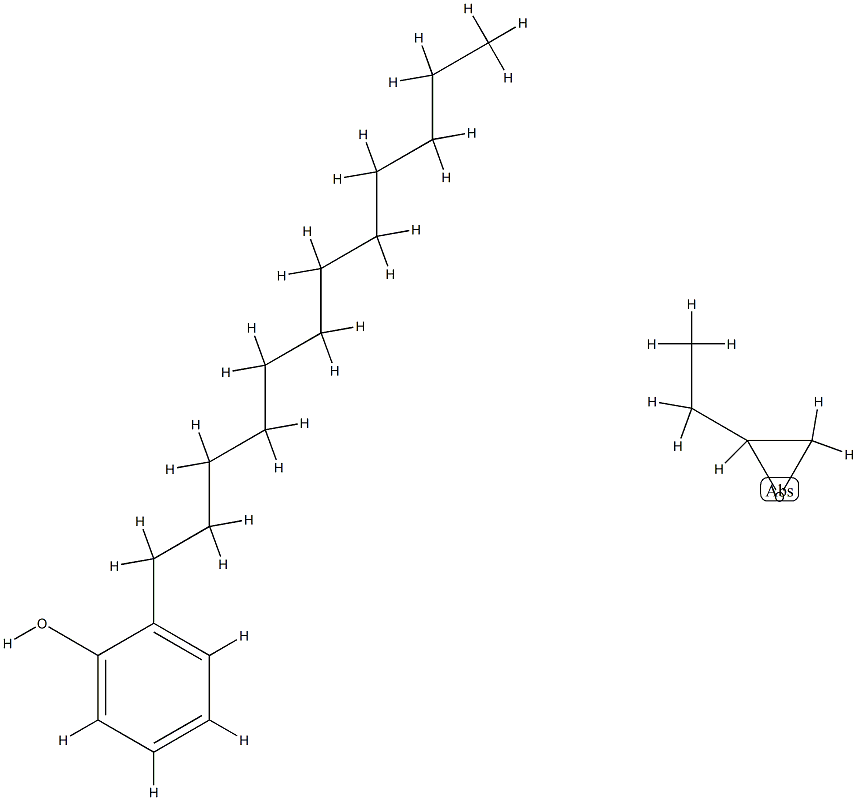 环氧丁烷的均聚物与十二烷基苯酚的醚化物 结构式