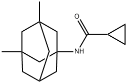 Cyclopropanecarboxamide, N-(3,5-dimethyltricyclo[3.3.1.13,7]dec-1-yl)- (9CI) 结构式