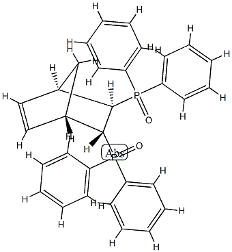 (1β,4β)-5β,6α-Bis(diphenylphosphinyl)bicyclo[2.2.1]hepta-2-ene 结构式
