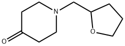 1-[(四氢呋喃-2-基)甲基]哌啶-4-酮 结构式