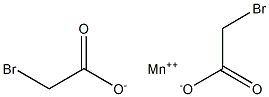 Bis(2-bromoacetic acid)manganese(II) salt 结构式