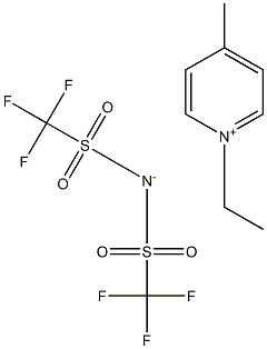 1-乙基-4-甲基吡啶鎓双(三氟甲基磺酰基)酰亚胺 结构式