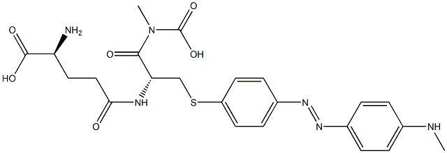 3-(glutathion-S-yl)-N-methyl-4-aminoazobenzene 结构式