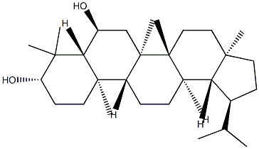 Lupane-3β,6α-diol 结构式