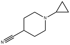 4-Piperidinecarbonitrile,1-cyclopropyl-(9CI) 结构式