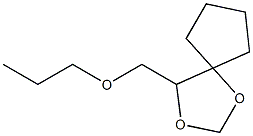 1,3-Dioxaspiro[4.4]nonane,4-(propoxymethyl)-(9CI) 结构式
