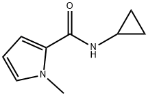 N-环丙基-1-甲基吡咯-2-甲酰胺 结构式