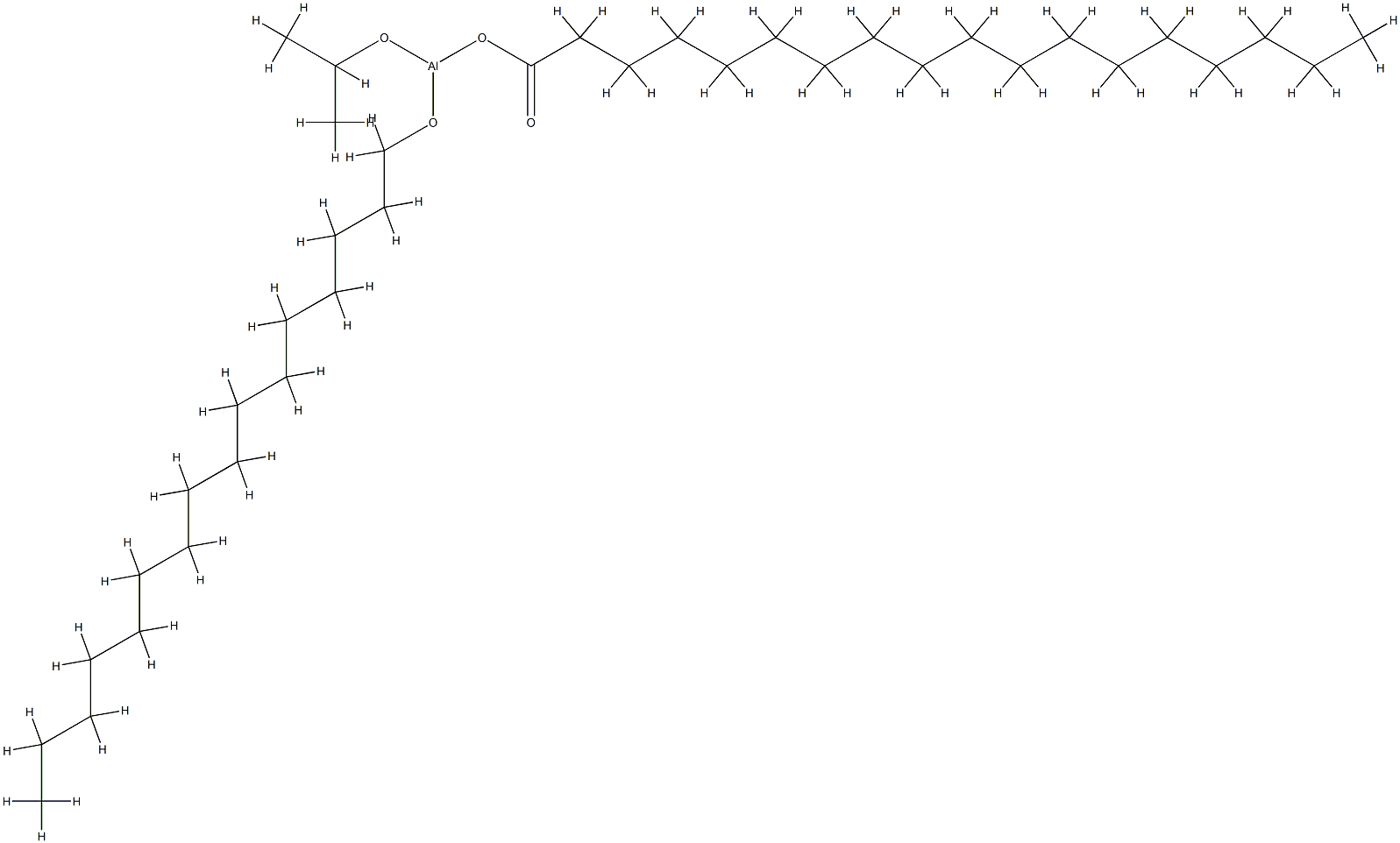 (hexadecan-1-olato)(octadecanoato-O)(propan-2-olato)aluminium 结构式