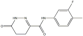 3-Pyridazinecarboxamide,N-(3-fluoro-4-methylphenyl)-1,4,5,6-tetrahydro-6- 结构式