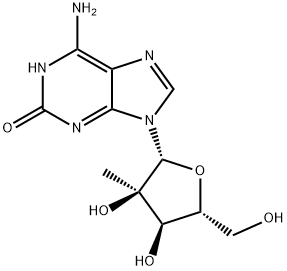 1,2-二氢-2'-C-甲基-2-氧代腺苷 结构式