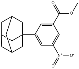 3-Nitro-5-(tricyclo[3.3.1.13,7]decan-1-yl)benzoic acid methyl ester 结构式