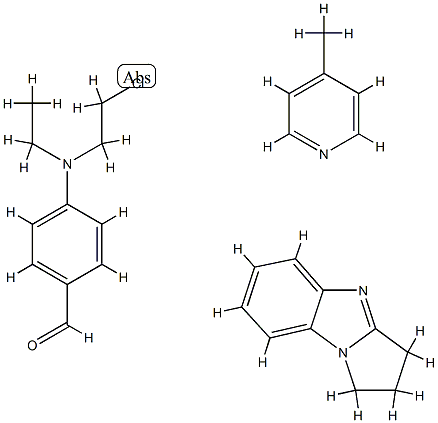 4-[(2-氯乙基)乙基氨基]苯甲醛与2,3-二氢-1H-吡咯并[1,2-A]笨并咪唑和4-甲基吡啶的聚合物 结构式