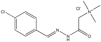 Ethanaminium,2-[2-[(4-chlorophenyl)methylene]hydrazinyl]-N,N,N-trimethyl-2-oxo-, chloride(1:1) 结构式