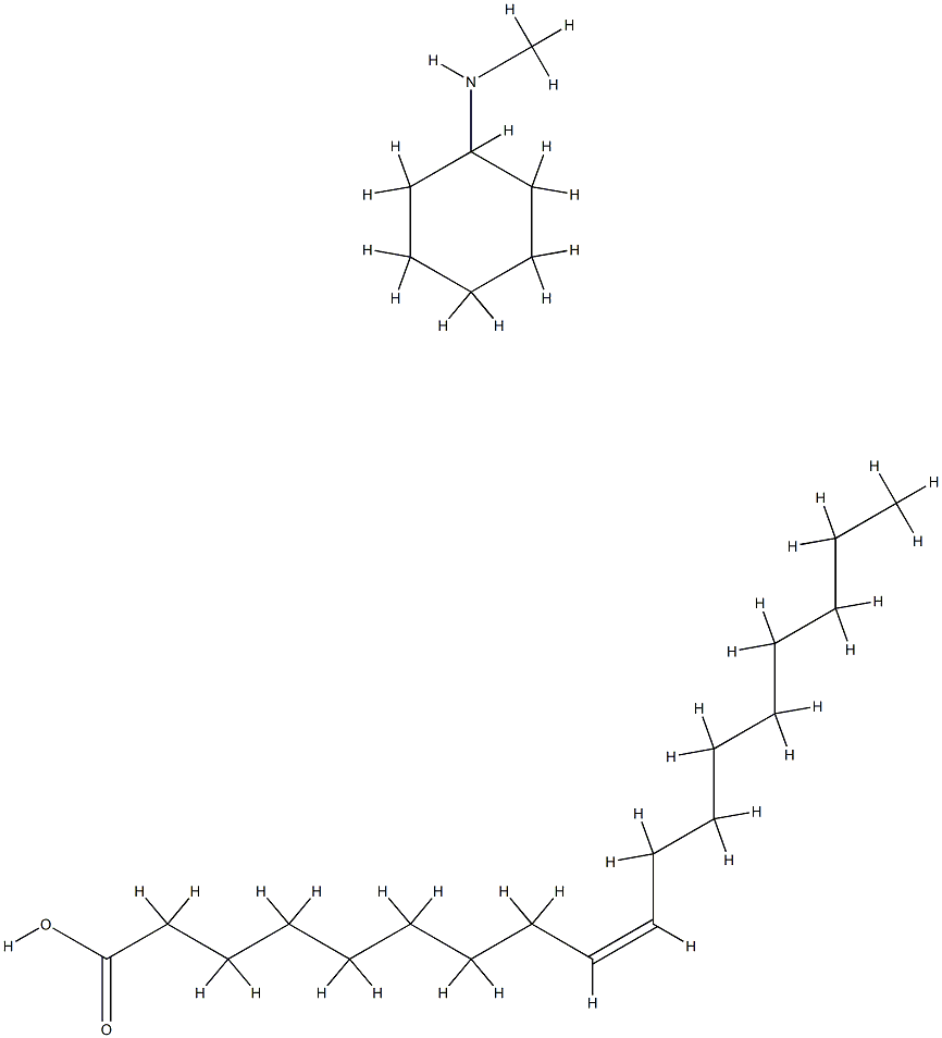 oleic acid, compound with N-methylcyclohexylamine (1:1) 结构式