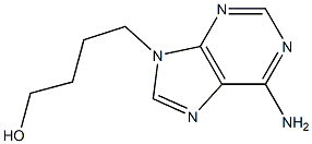 4-(6-氨基-9H-嘌呤-9-基)丁-1-醇 结构式